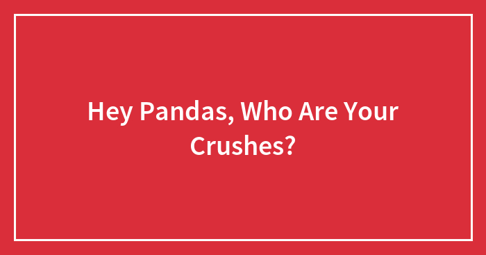 Hey Pandas, Who Are Your Crushes? (Closed)