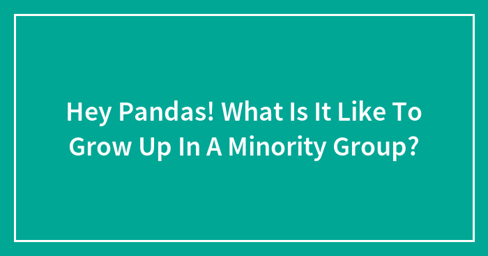 Hey Pandas! What Is It Like To Grow Up In A Minority Group?
