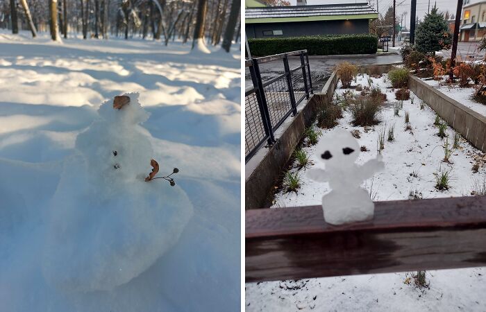 Hey Pandas, Post A Picture Of Your Snowman (Closed)