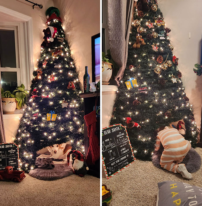 Toddler/Pet-Friendly Christmas Tree Fort