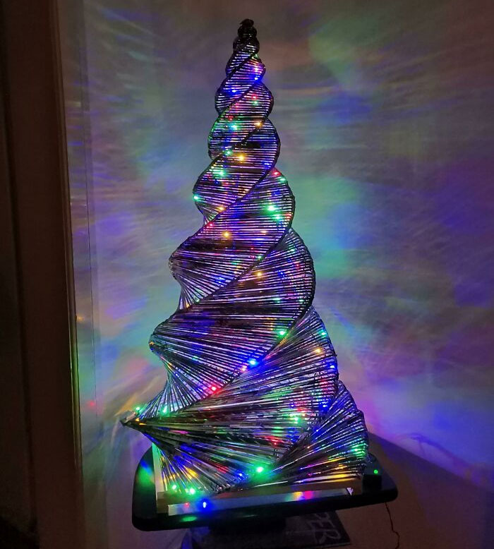 My Flatmate's Christmas Tree (Rolled Magazine Papers And Glue)