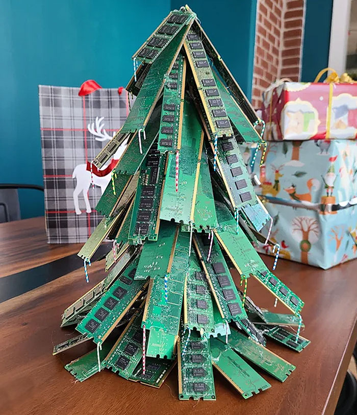 I Added Paperclip Candy Canes To My Festive Ram Christmas Tree