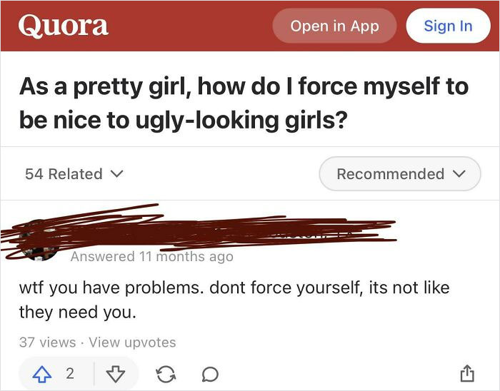 Wouldn’t Want Them To Think You Aren’t Nice Or Anything