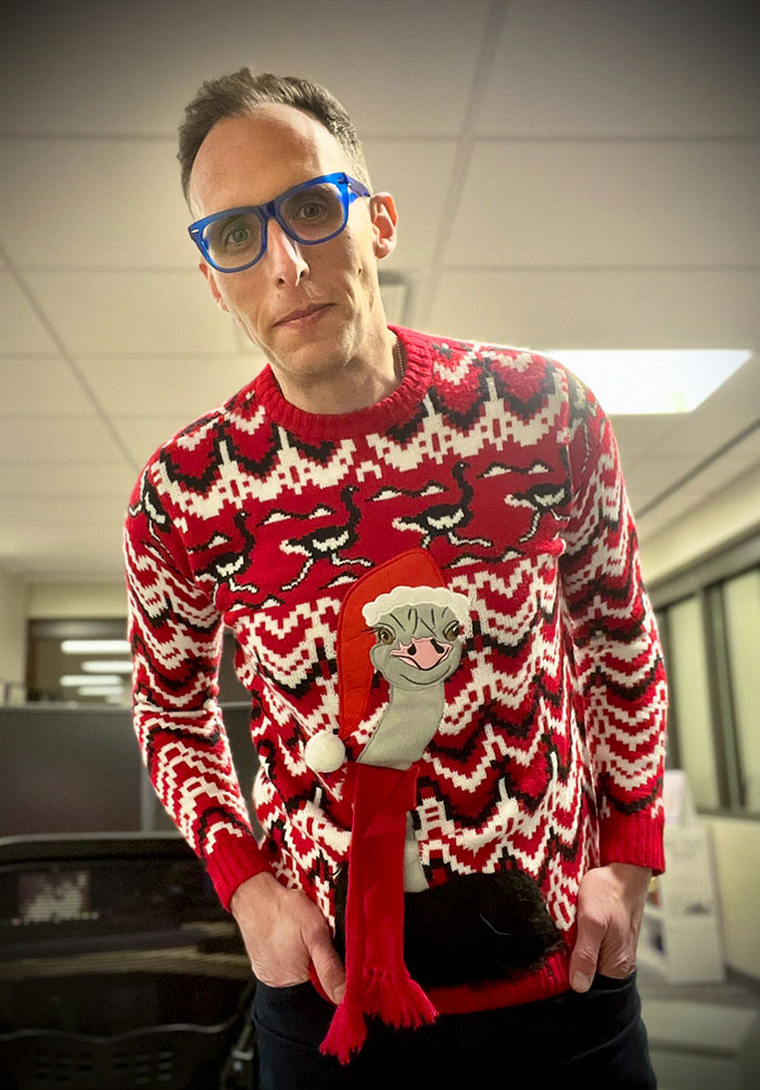 How Could Someone Have Thrown This Holiday Sweater Away In The Laundry Room Trash Many Years Ago?