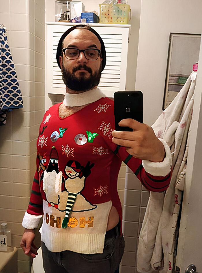My Mom Bought Me This Christmas Sweater Thinking It Was Unisex. It Wasn't