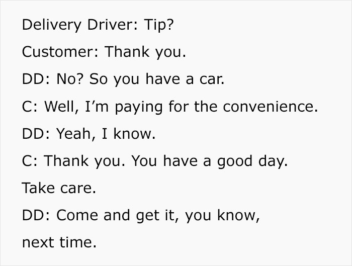 'Karen' Advises Customer To Pick Up Food Herself Next Time After Getting Denied A Tip