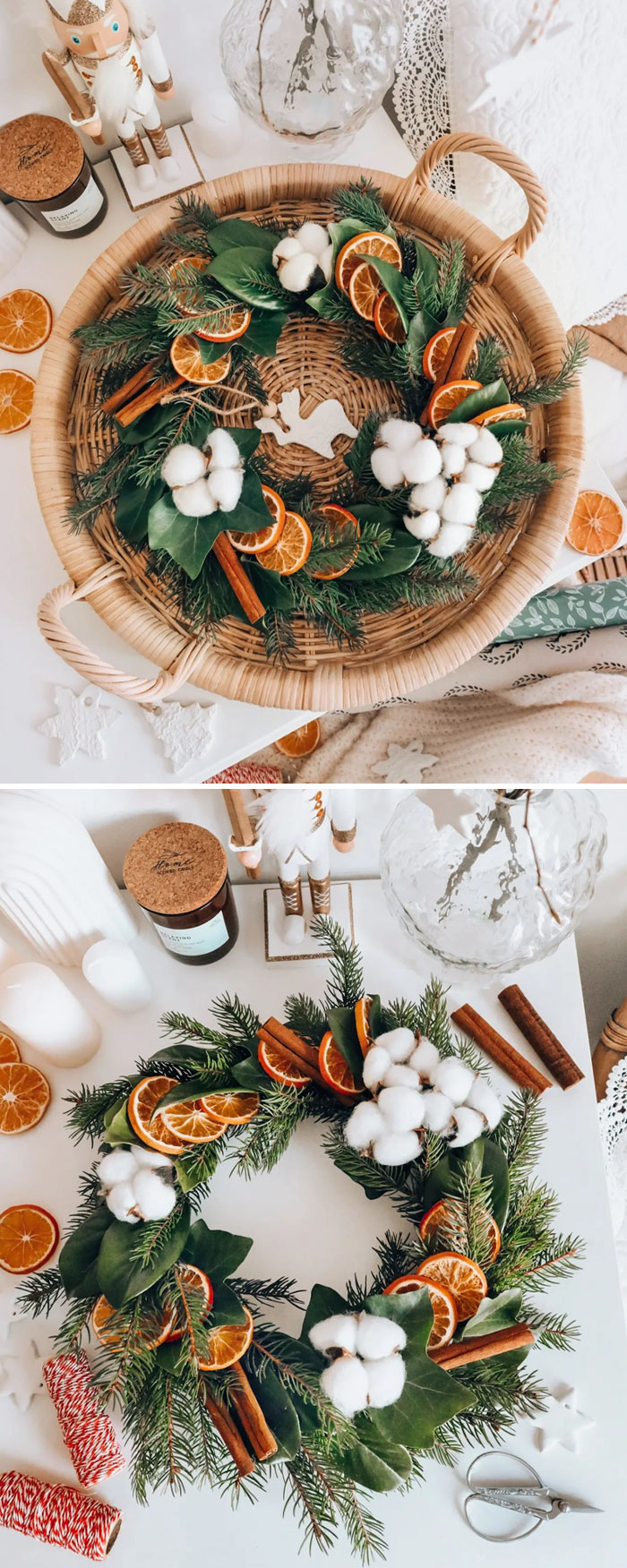 This Is My Improvised Wreath This Year. I Didn't Go All In, And It's Not As Huge And Rich As Last Year