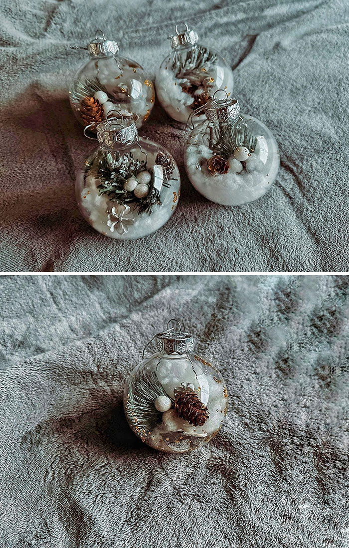 A Better Look At The DIY Ornaments. Love How They Turned Out