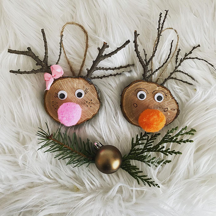 Today I Got An Idea For The Christmas Tree. I Made These Cute Pendants For The Christmas Tree With My Girls