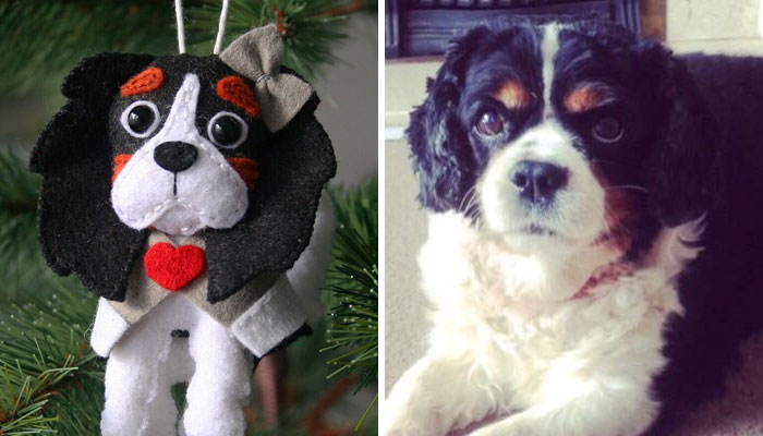 Hice a Charlie. Murió hace un tiempo, pero está en nuestros corazones, y ahora también en el árbol de Navidad 