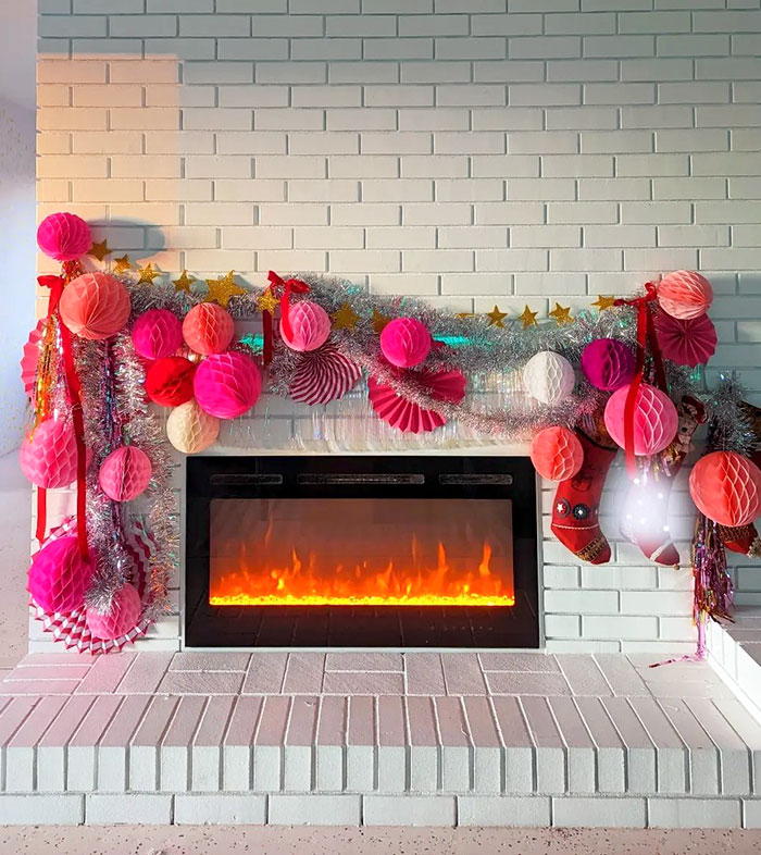 So This Year, I Decided To Try To Create A Feeling Of A Mantle With What I Could Find In My Stash