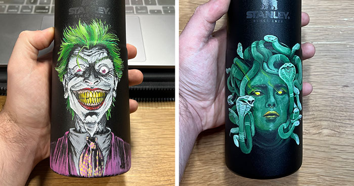 13 Realistic Drawings I Created On ‘Stanley’ Thermoses