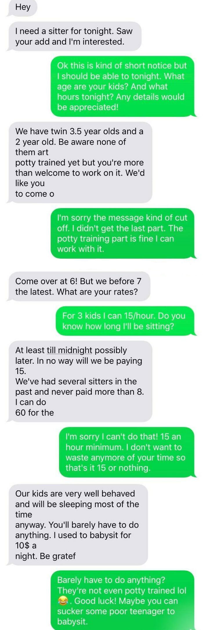 Anyone Who Has Worked In Childcare Knows She Hit Babysitter Bingo