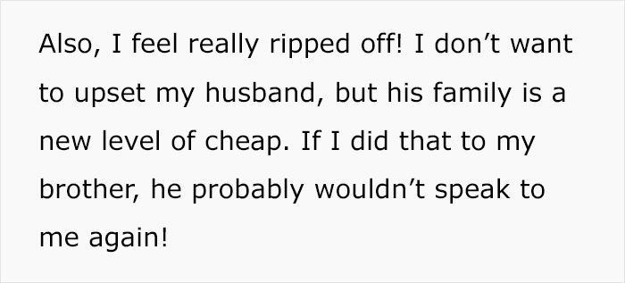 Woman Brings 5 Bottles Of Wine To Sister-In-Law's Christmas Dinner, Is Charged Additional $50 For Food Woman Brings 5 Bottles Of Wine To Sister-In-Law's Christmas Dinner, Is Charged Additional $50 For Food