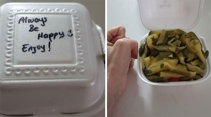 I'm Visibly Pregnant And Was Craving Falafel. I Asked For All The Pickled Turnip/Pickles. Shwarma Joint Delivered!