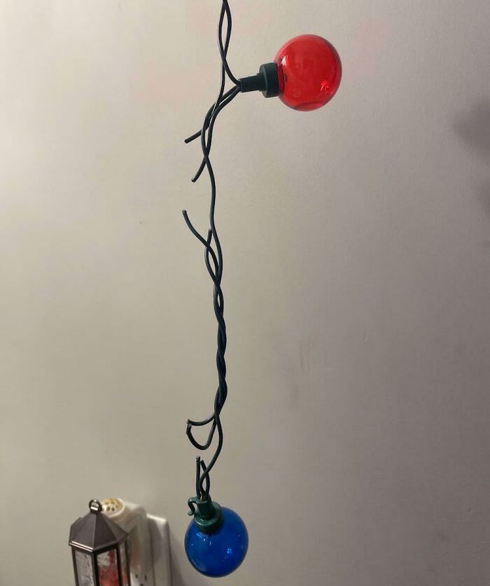  Our First Year Where We Thought We Could Afford The Electric Bill To Put Out Some Christmas Lights And By The Second Week Somebody Decided To Cut Our Lights. Why?