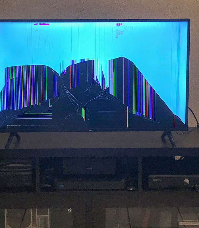 My Sister Spent Her Own Money For A New TV For My Dad On Christmas Opened It And Turned It On And We See This