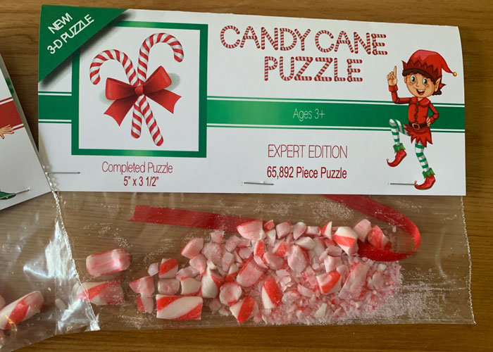 Christmas Candy Cane Puzzle