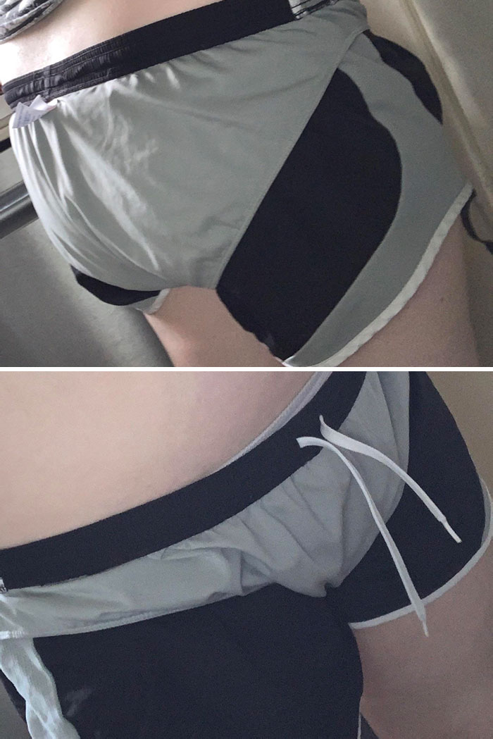 My Package Was Delivered To The Post Office, I Got Out Of Bed, Put Some Shoes On And I Went To Get It, Got Home And Noticed My Shorts Had Been Inside Out