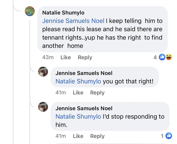 ,,, ??!! Tenants Rights….. Yup He Has The Right… To Find Another…. Home (These Are Real Lords’ Comments In A Lord Group! Lmao)