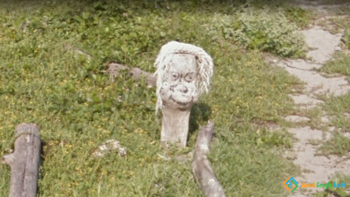 "Creepy Plank Face". Location: Canoa, Ecuador