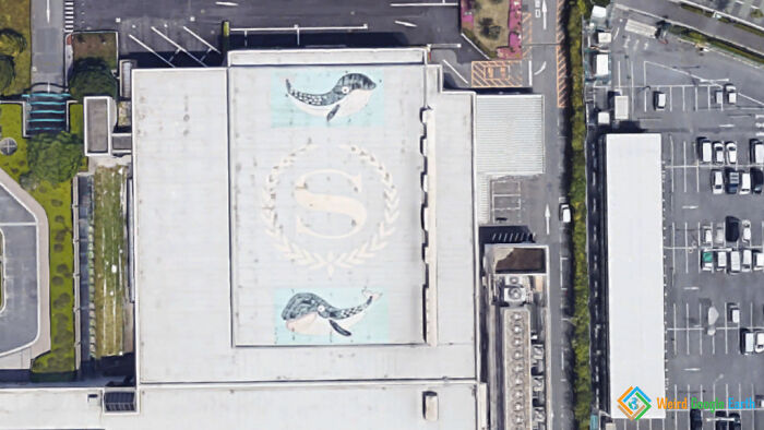 "Whale Mural". Location: Urayasu, Japan