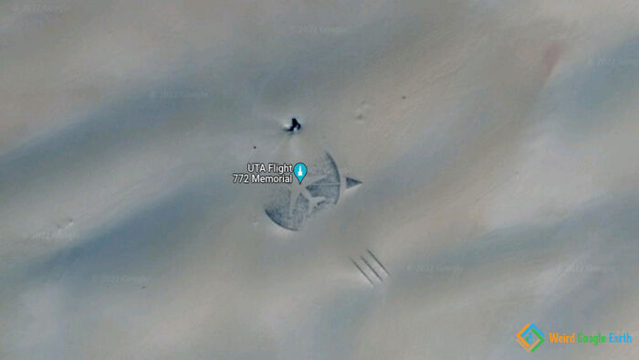 "Uta Flight 772 Memorial". Location: Nguigmi, Niger