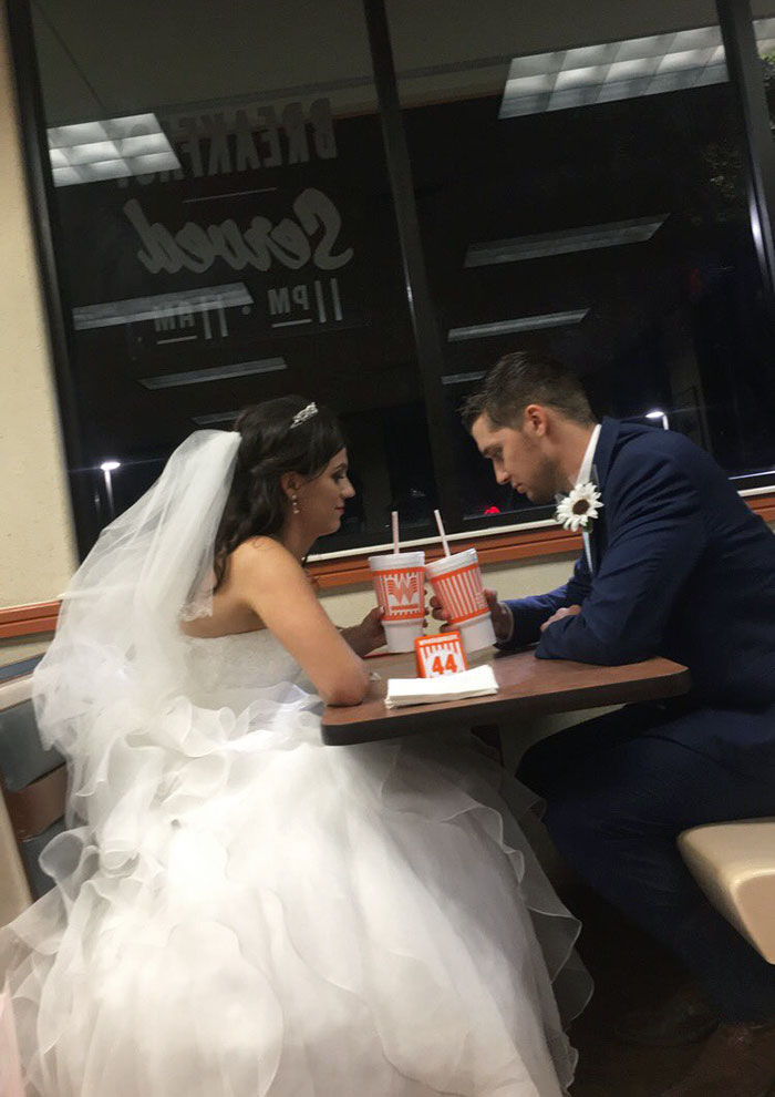 Newlyweds End Their Night At The Whataburger