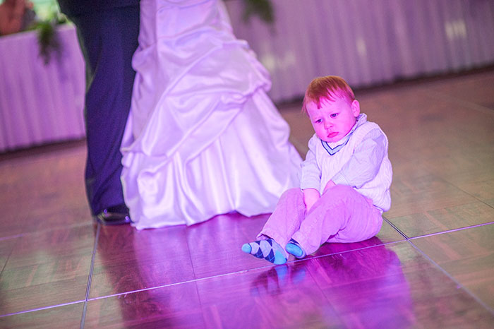 Our Godson Decided Our First Dance Was The Perfect Time For A Potty Break. In The Middle Of The Dance Floor