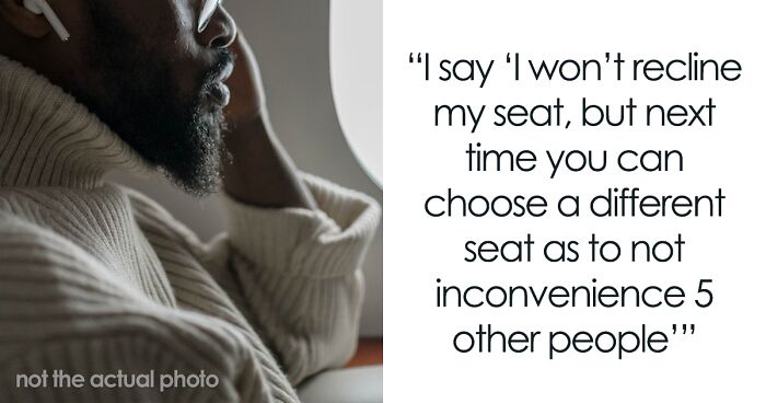 Man Confronts “Giant” 6’8″ Man After He Stopped Him From Reclining His Seat On A Plane