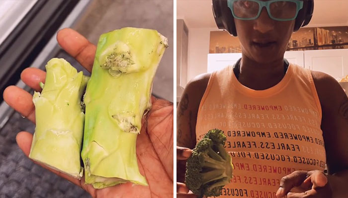 Woman Shares A Shopping Hack Of Cutting Broccoli Stems To Save Money But People Online Respond With Roasts