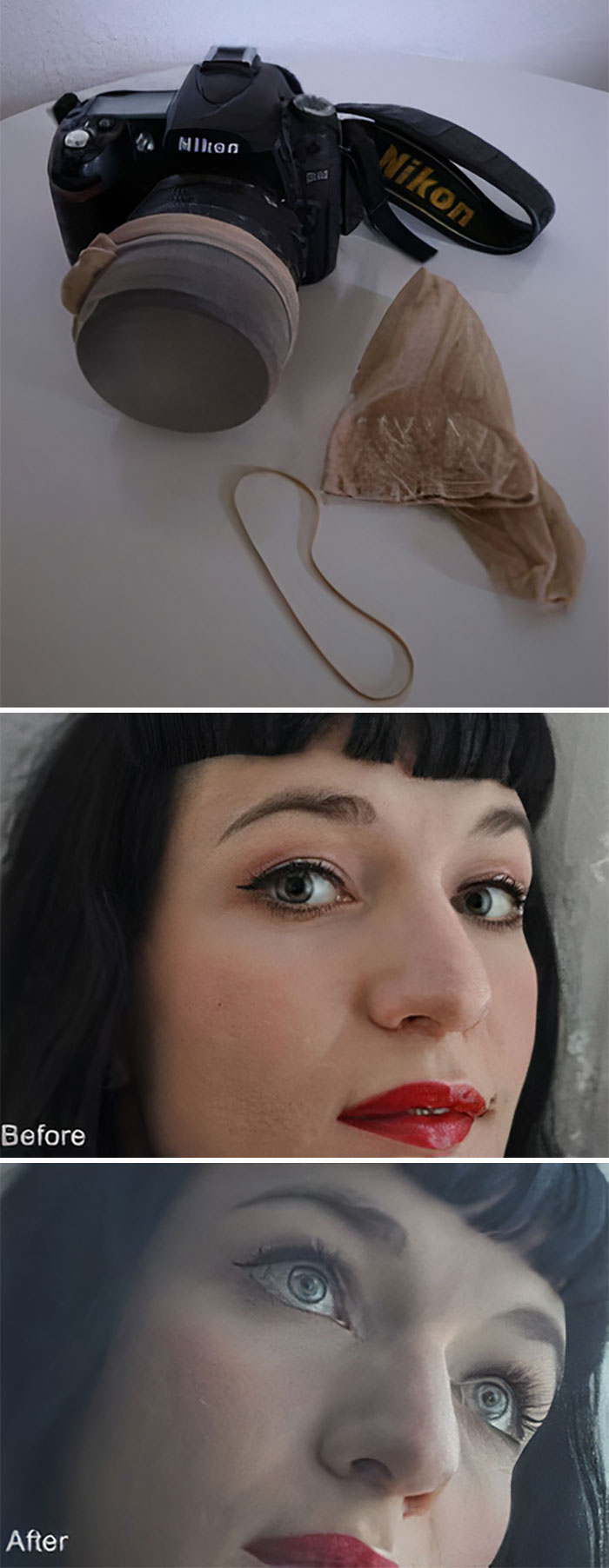 Use A Pantyhose Or Stocking Filter