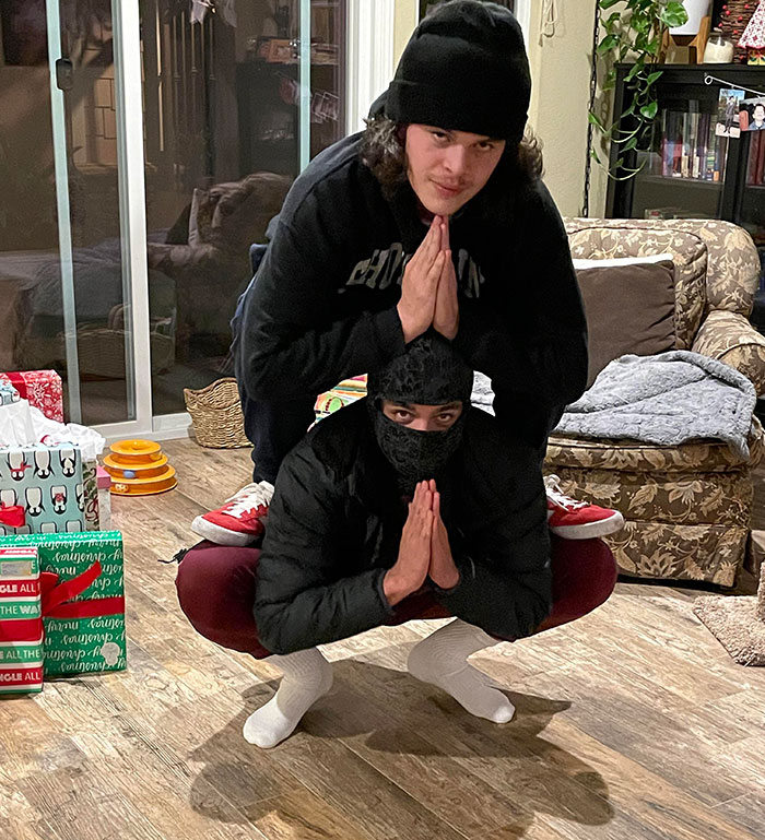 Merry Christmas! Here’s My Brother And I’s Christmas Pose