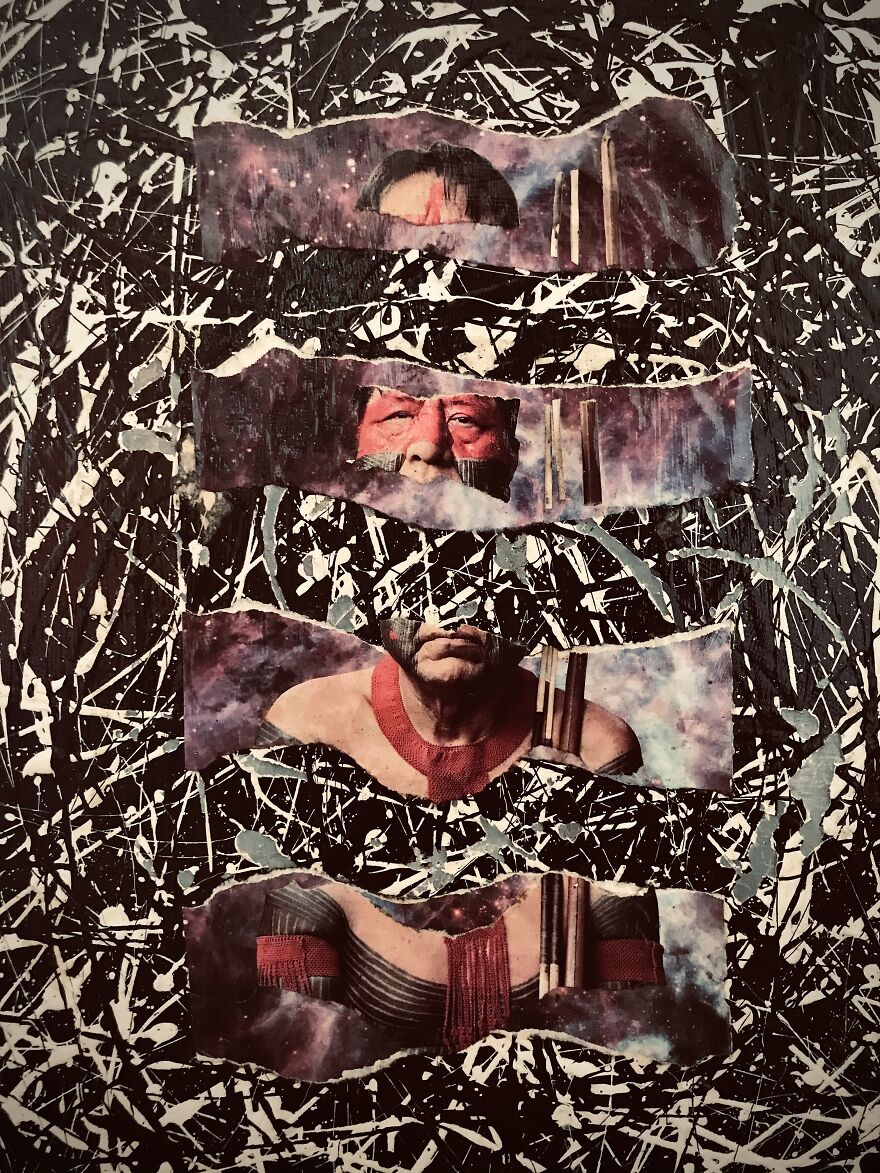 I Upcycle Canvases, Cut Up Magazines, And Use Paints To Make My Art (20 Pics)