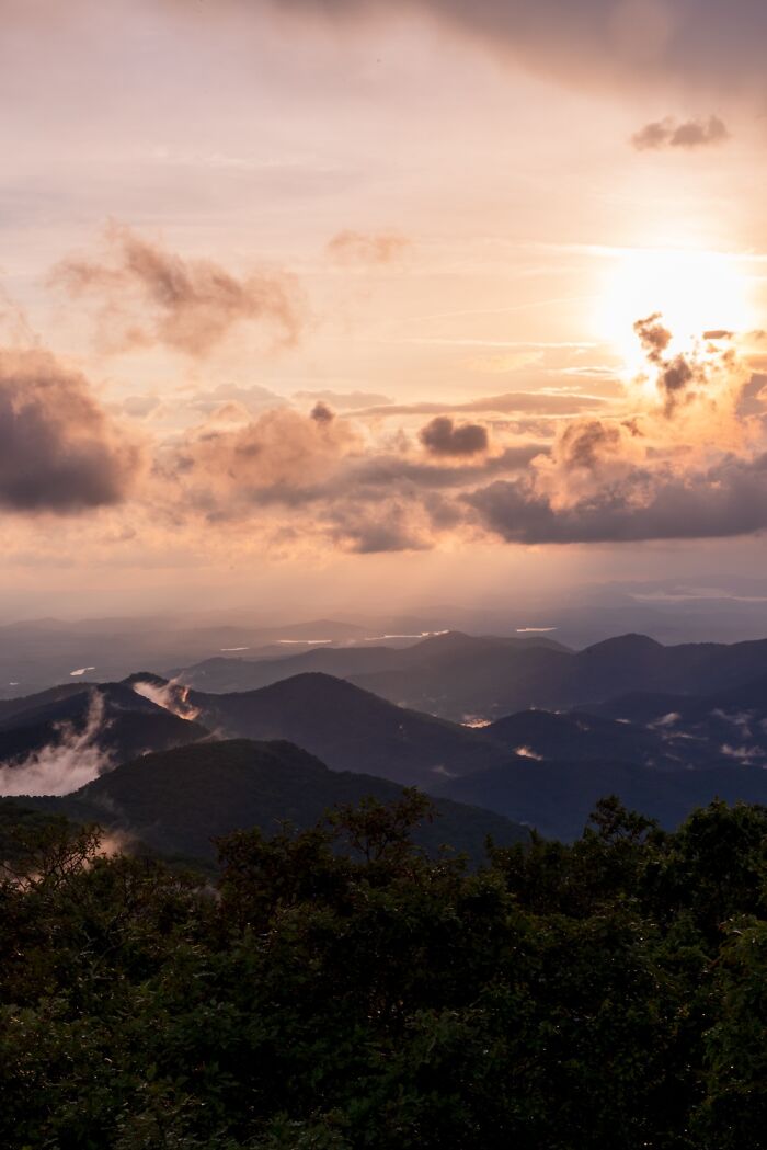 Sunset At Brasstown Bald In Georgia