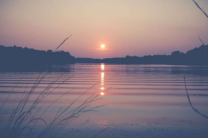 Sunset At The Lake Near My House