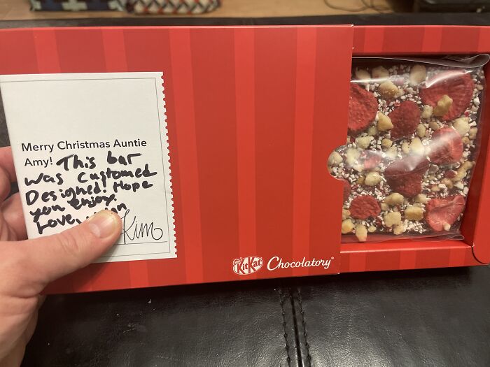 Custom-Designed Chocolate By My Nephew From Kitkat “Chocolatory”