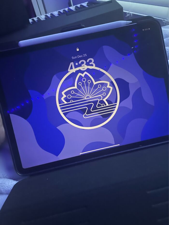 New iPad! (I Also Made The Wallpaper)