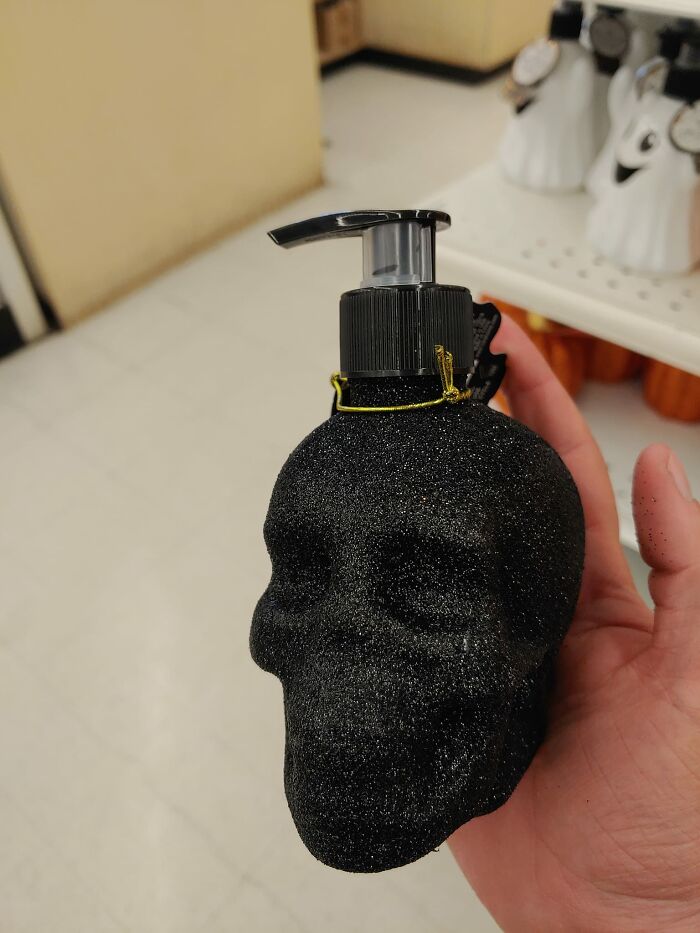 This Glitter Encrusted Soap Dispenser (The Glitter Rubbed Off In My Hand)