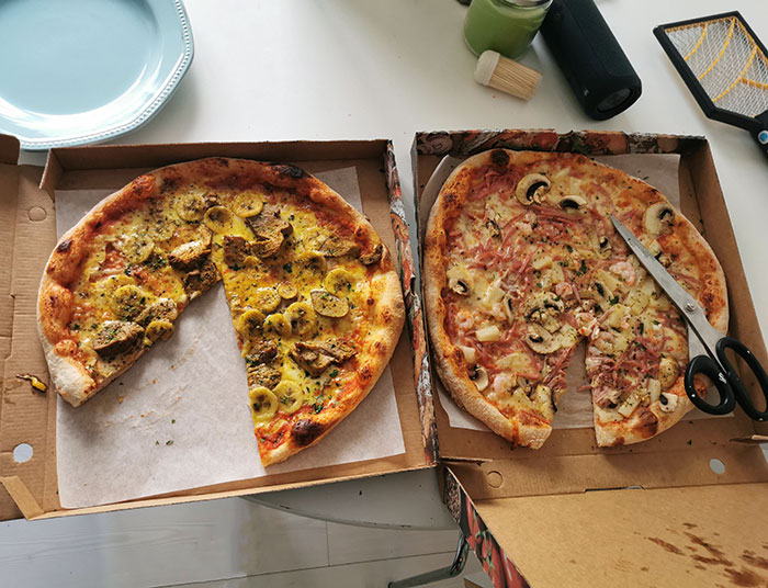 The Way My Wife Cut The Pizzas With Scissors