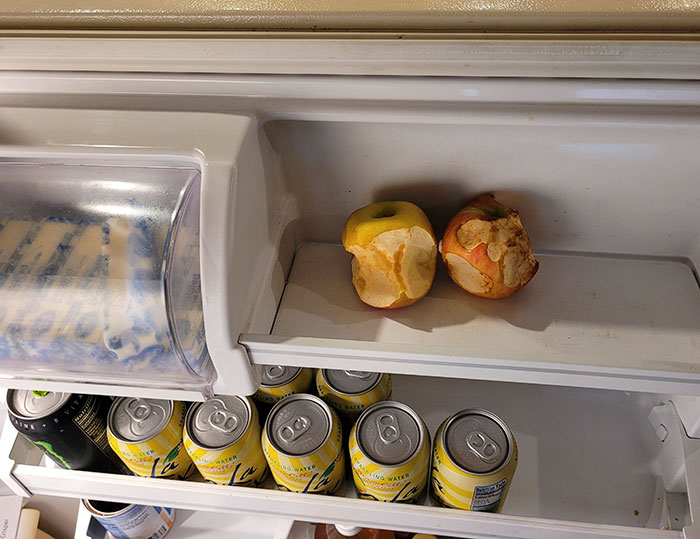 My Wife Only Takes A Few Bites Of An Apple And "Saves The Rest For Later"