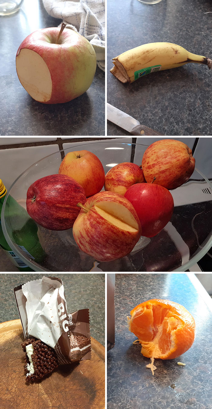 My Mom Takes A Slice/Bite Out Of Some Food And Then Leaves It To Rot. It's A Waste Of Food