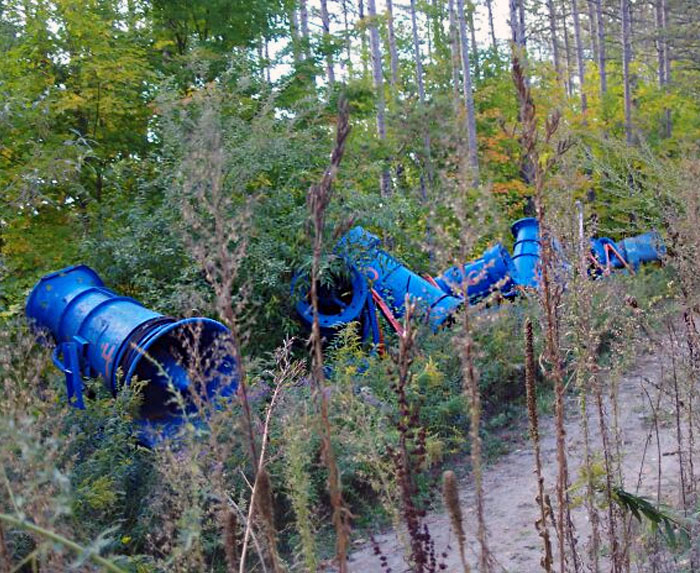 I Went For A Walk At An Old Ski Hill And Found The Abandoned Snow-Maker Machines