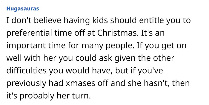 Mom Asks If She's A Jerk For Asking Childfree Coworker To Withdraw Her Christmas Holiday Request