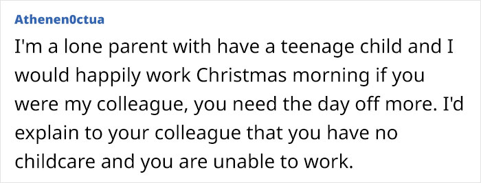 Mom Asks If She's A Jerk For Asking Childfree Coworker To Withdraw Her Christmas Holiday Request