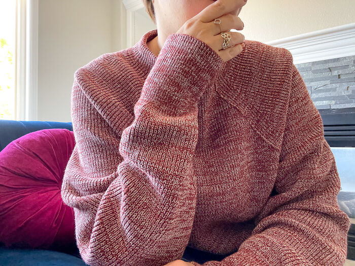 Just A Chunky Sweater 😑 ( I Couldn't Take A Photo Of This But This Picture From The Internet Looks Exactly Like This)