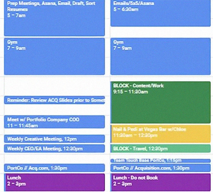 Multimillionaire Woman Shares Her Calendar On Twitter, It Massively Backfires When People Start Savagely Roasting Her