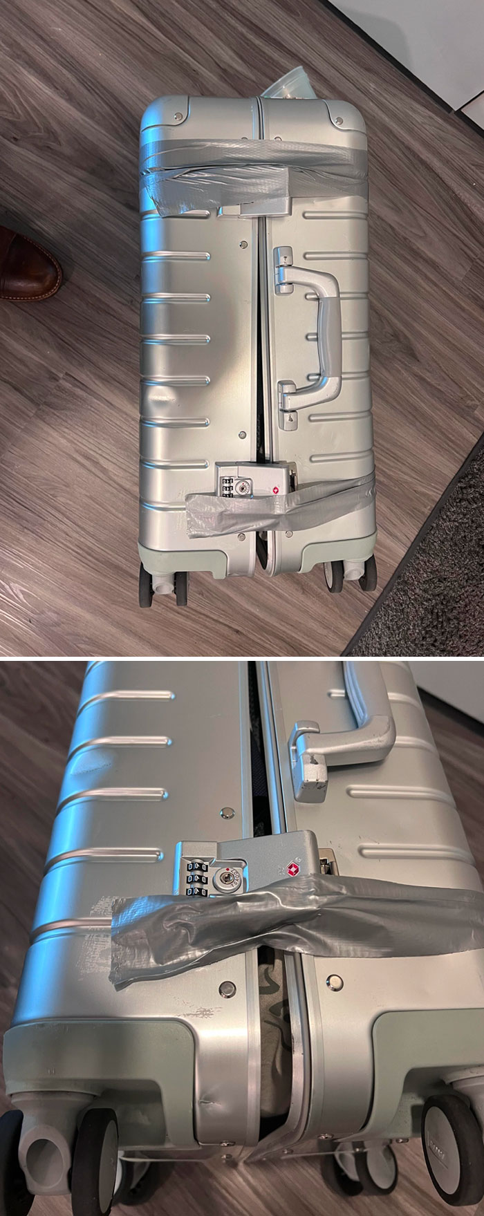 Guy Took My Carry-On Bag Thinking It Was His… He Pried It Open, Broke The Locks, And Brought It Back To Delta Like This The Next Day With No Note Or Anything