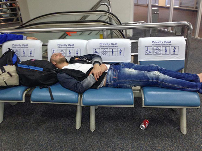 Anyone Need A Priority Seat In A Packed Airport Lounge?