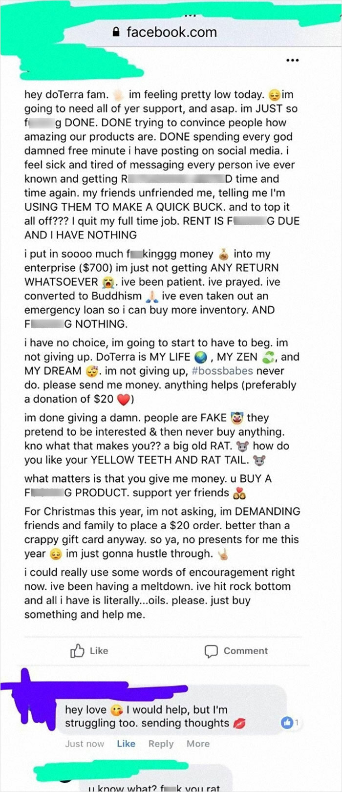 Doterra Choosy Beggar Rant